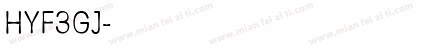 HYF3GJ字体转换