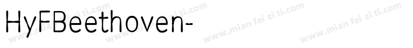 HyFBeethoven字体转换