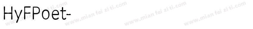 HyFPoet字体转换