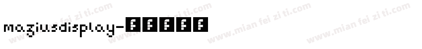 maziusdisplay字体转换