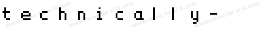 technically字体转换