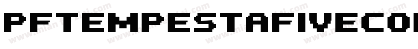 PFTempestaFiveConden字体转换