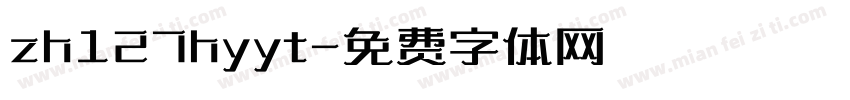 zh127hyyt字体转换