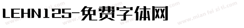LEHN125字体转换