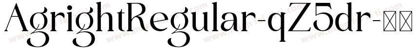 AgrightRegular-qZ5dr字体转换