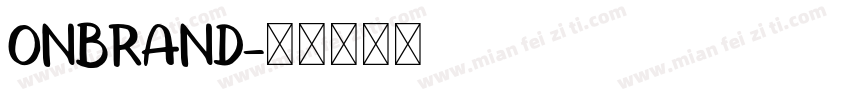 ONBRAND字体转换