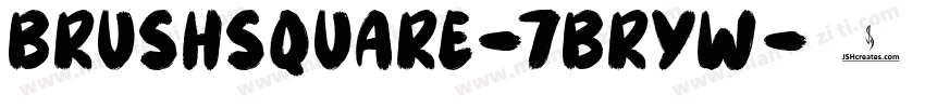 BrushSquare-7BrYw字体转换