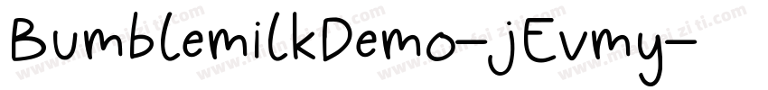 BumblemilkDemo-jEvmy字体转换