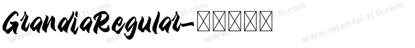 GrandiaRegular字体转换 GrandiaRegular字体转换