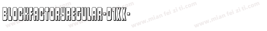 BlockFactoryRegular-d1XX字体转换