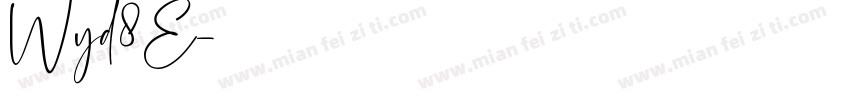 Wyd8E字体转换