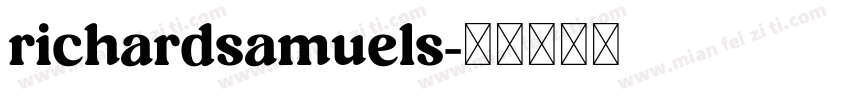 richardsamuels字体转换