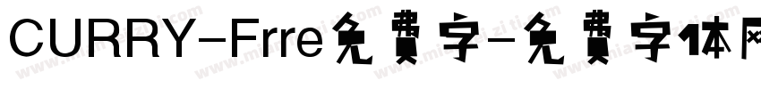 CURRY-Frre免费字字体转换