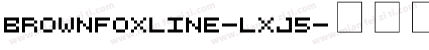 BrownFoxLine-lXJ5字体转换