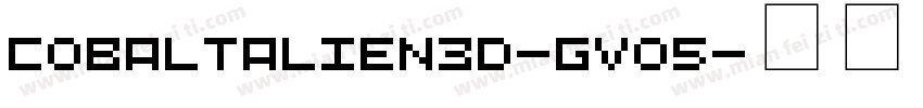 CobaltAlien3D-gVo5字体转换