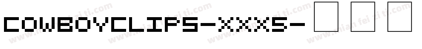 CowboyClips-xxX5字体转换
