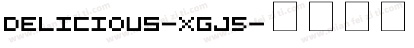 Delicious-xgJ5字体转换