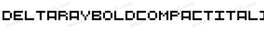 DeltaRayBoldCompactItalic-Ler5字体转换