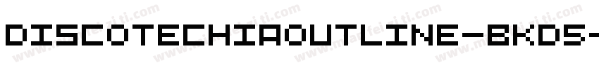 DiscotechiaOutline-BKD5字体转换
