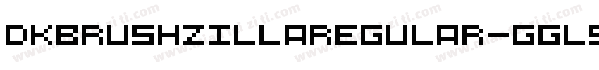 DkBrushzillaRegular-ggl5字体转换