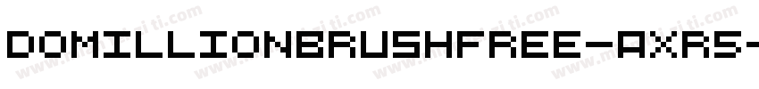DomillionBrushFree-aXR5字体转换
