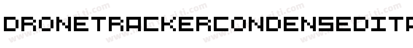 DroneTrackerCondensedItalic-lDp5字体转换