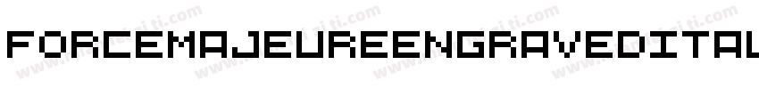 ForceMajeureEngravedItalic-xeB5字体转换
