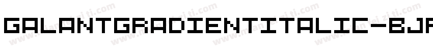 GalantGradientItalic-BJr5字体转换