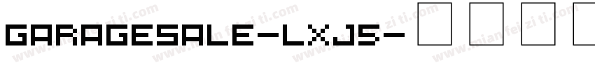 GarageSale-lxj5字体转换