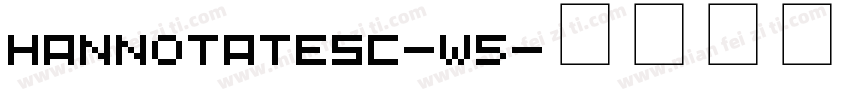 HannotateSC-W5字体转换