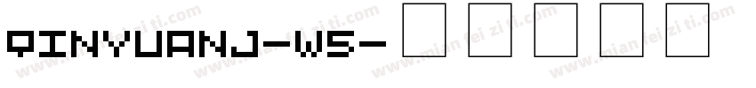 QinYuanJ-W5字体转换