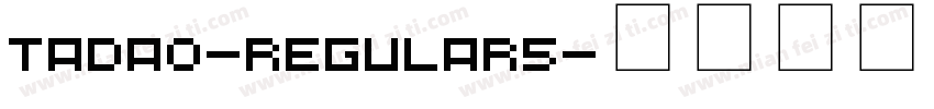 Tadao-Regular5字体转换