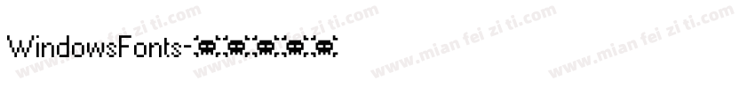 WindowsFonts字体转换