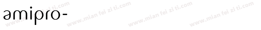 amipro字体转换