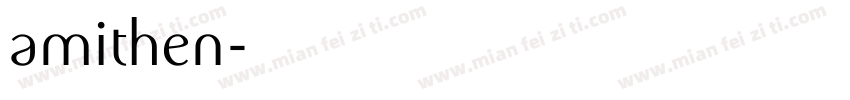 amithen字体转换