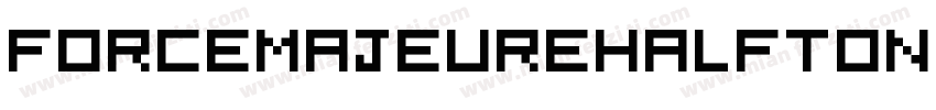 ForceMajeureHalftoneItalic-JP5x字体转换