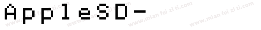 AppleSD字体转换