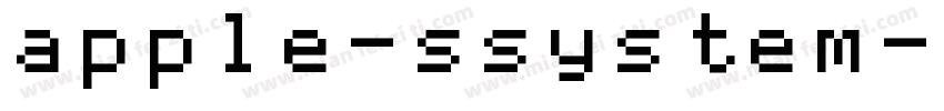 apple-ssystem字体转换