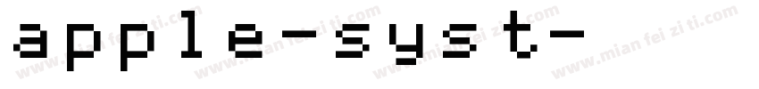 apple-syst字体转换