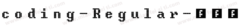 coding-Regular字体转换