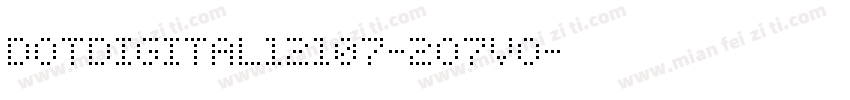 DotDigital12107-2O7vo字体转换