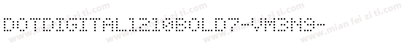 DotDigital1210Bold7-vm3n9字体转换