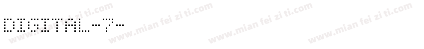 digital-7字体转换