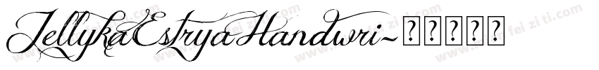 JellykaEstryaHandwri字体转换
