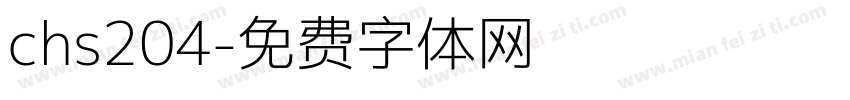 chs204字体转换