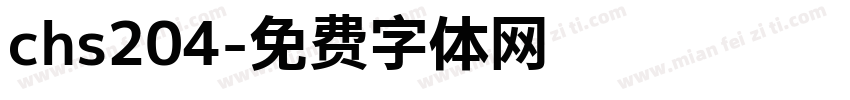 chs204字体转换