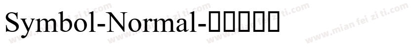 Symbol-Normal字体转换