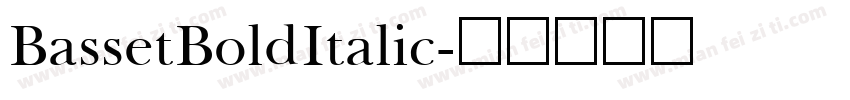BassetBoldItalic字体转换