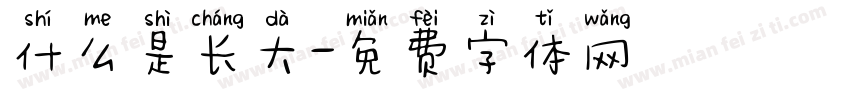 什么是长大字体转换