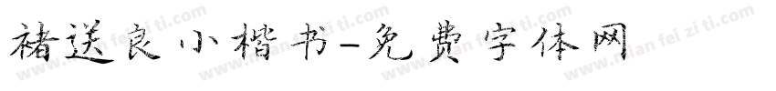 褚送良小楷书字体转换